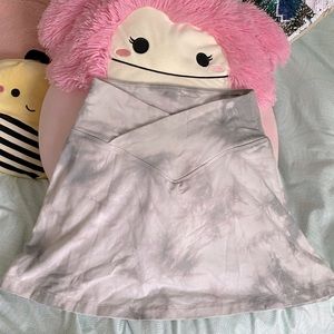 Victoria Secret PINK Gray Tie-Dye Cross V Mini Skirt